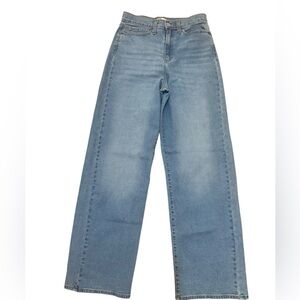 Levi's Blue Heritage High Rise Loose Straight Jeans